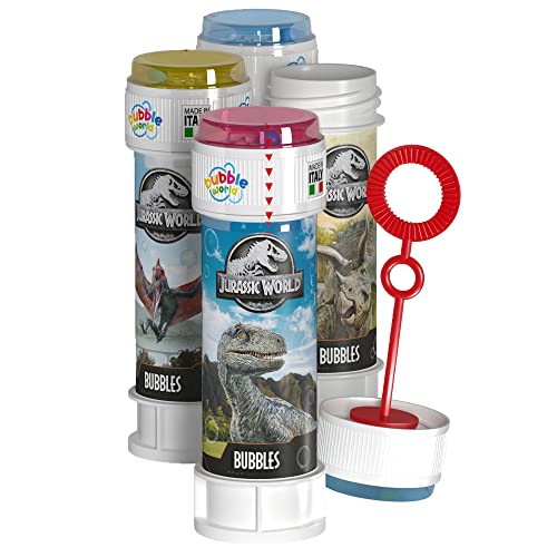 DULCOP - Jurassic Park/Jurassic World Seifenblasen - 60 ml - 047335 - Mehrfarbig - Kunststoff - Offizielle Lizenz - Kinder Spielzeug - Outdoor Spiel - Ab 3 Jahren DULCOP - Jurassic Park/Jurassic World Seifenblasen - 60 ml - 047335 - Mehrfarbig - Kunststoff - Offizielle Lizenz - Kinder Spielzeug - Outdoor Spiel - Ab 3 Jahren von Dulcop