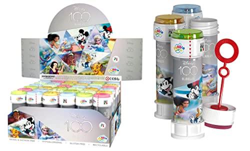 DULCOP - Pack mit 36 Blasen 100 Jahre Disney - Seifenblasen - 60 ml - 047331PA - Mehrfarbig - Kunststoff - Offizielle Lizenz - Kinderspielzeug - Outdoor-Spiel - Ab 3 Jahren DULCOP - Pack mit 36 Blasen 100 Jahre Disney - Seifenblasen - 60 ml - 047331PA - Mehrfarbig - Kunststoff - Offizielle Lizenz - Kinderspielzeug - Outdoor-Spiel - Ab 3 Jahren von Dulcop