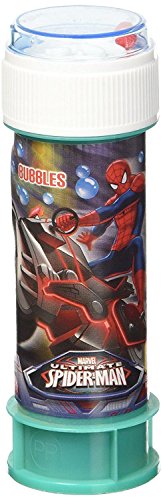 DULCOP - Spiderman Blasen - Seifenblasen - 60 ml - 047090 - Blau - Kunststoff - Offizielle Lizenz - Kinderspielzeug - Outdoor-Spiel - Ab 3 Jahren von Dulcop