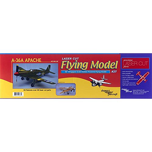 Dumas A-36A Apache KIT 337 Wingspan 762mm Scale Rubber Powered Flying Model Dumas A-36A Apache KIT 337 Wingspan 762mm Scale Rubber Powered Flying Model von Dumas