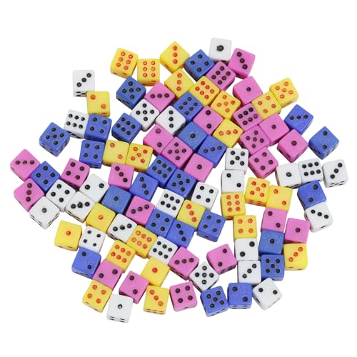 100 Stück D6-Mini-Würfel, 5mm, Vielfältige Farben, Ideal für Casino-Themen, Brettspiele, Mathematikunterricht und Partys, Quadratische Form, Robustes ABS-Material 100 Stück D6-Mini-Würfel, 5mm, Vielfältige Farben, Ideal für Casino-Themen, Brettspiele, Mathematikunterricht und Partys, Quadratische Form, Robustes ABS-Material von Dumhuts