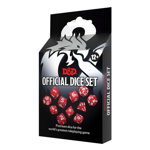 D&D Official Dice Set (7 Dice Set) von Dungeons & Dragons