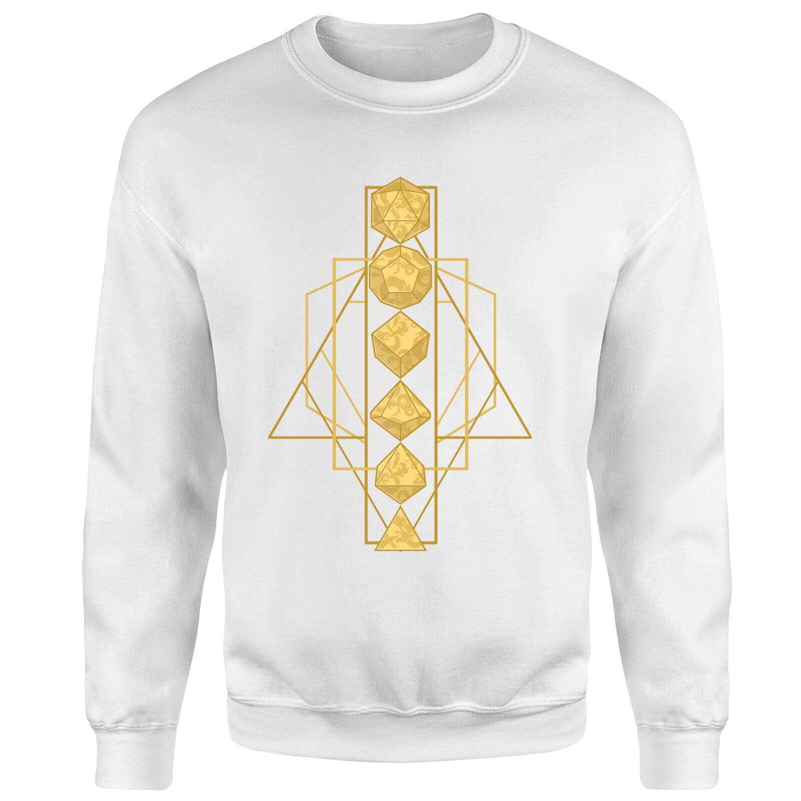 Dungeons & Dragons Celestial Dice Sweatshirt - Weiß - L von Dungeons & Dragons