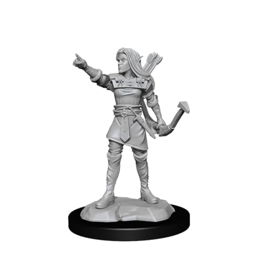 D&D Nolzurs Unpainted Miniature W13: Elf Ranger Female von WizKids