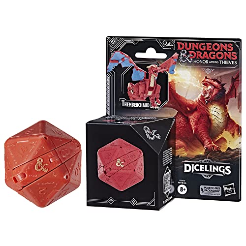 Hasbro Dungeons & Dragons Ehre unter Dieben D&D Dicelings Roter Drache, D&D Drachenspielzeug zum Sammeln, Action-Figur von Dungeons & Dragons