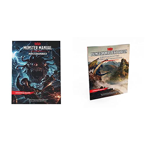 Dungeons & Dragons Grundregelwerke: Monsterhandbuch (Deutsche Version) & EIN frischer Spielleiterschirm (Deutsche Version) von Dungeons & Dragons