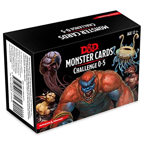 Dungeons & Dragons Spellbook Cards: Monster Cards, Challenge 0-5 (D&D Accessory - Englische Version) von Dungeons & Dragons
