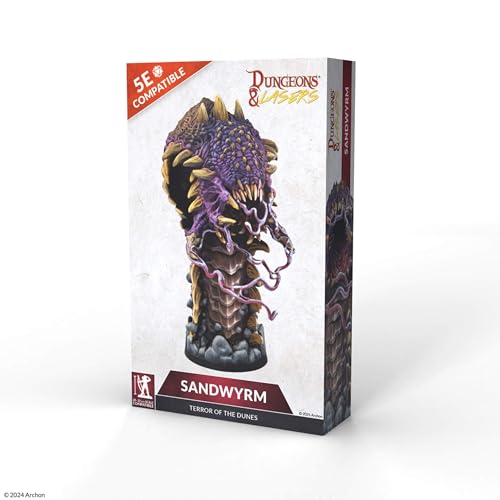 Dungeons & Lasers Sandwyrm Terror of The Dunes DND Miniatur - Großes Modell mit malerischem Sockel - Unlackiert, Unmontiert - Ab 14 Jahren Dungeons & Lasers Sandwyrm Terror of The Dunes DND Miniatur - Großes Modell mit malerischem Sockel - Unlackiert, Unmontiert - Ab 14 Jahren von Dungeons & Lasers