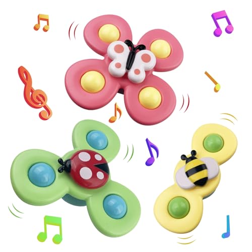 Dunkwckore 3 Stück Saugnapf Spielzeug Kinder, Sensorik Spielzeug für Baby, Saugnapf Drehspielzeug, Tisch Saugnapf ab 1 Jahr Badespielzeug Saugnapf Spielzeug Kinder Baby Geschenke Dunkwckore 3 Stück Saugnapf Spielzeug Kinder, Sensorik Spielzeug für Baby, Saugnapf Drehspielzeug, Tisch Saugnapf ab 1 Jahr Badespielzeug Saugnapf Spielzeug Kinder Baby Geschenke von Dunkwckore