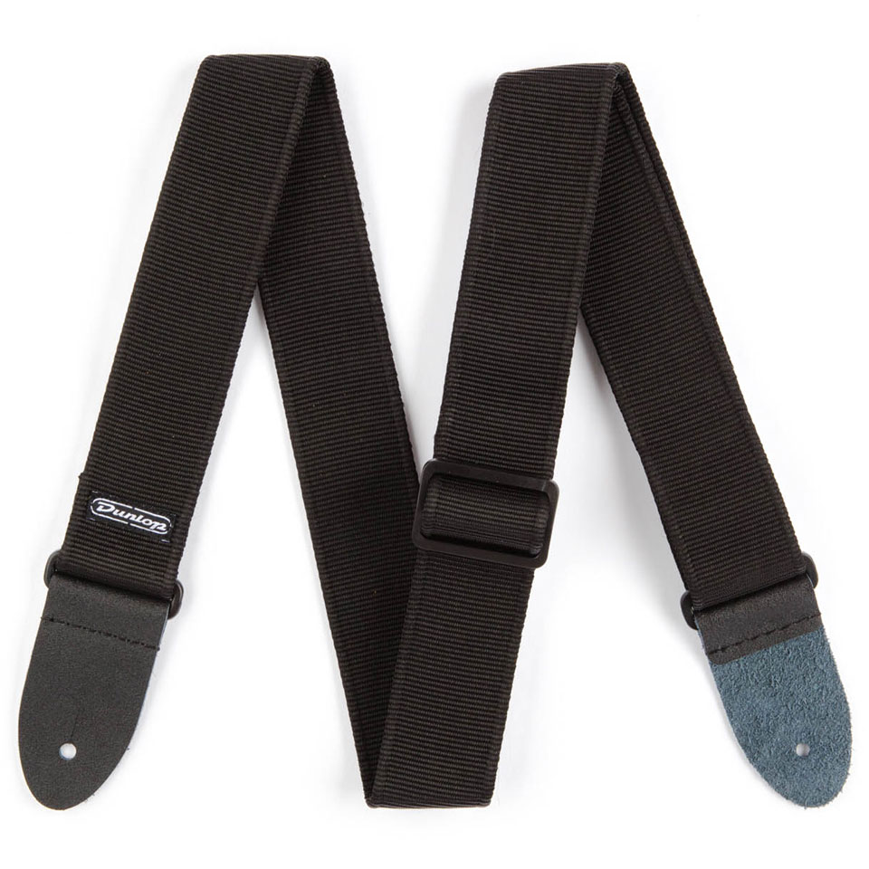 Dunlop D38-09BK Strap Standard, Classic Black, extra long Gitarrengurt von Dunlop