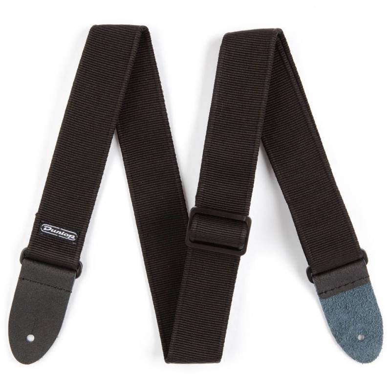 Dunlop D38-09BK Strap Standard, Classic Black, extra long Gitarrengurt von Dunlop