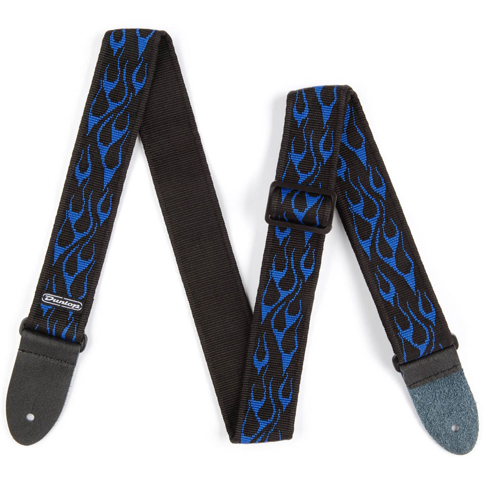 Dunlop Classic Flamed Blue Gitarrengurt von Dunlop