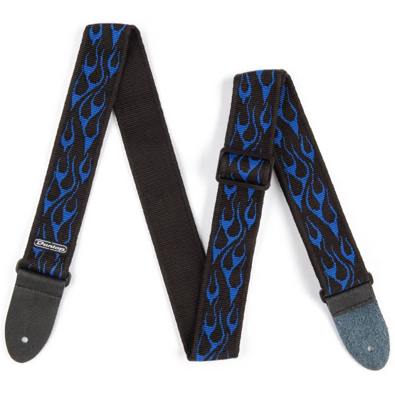 Dunlop Classic Flamed Blue Gitarrengurt von Dunlop