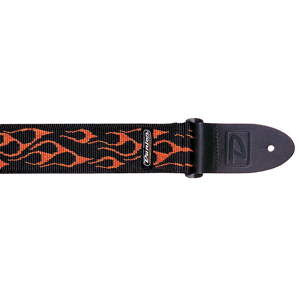 Dunlop Classic Flamed Orange/Yellow Gitarrengurt von Dunlop