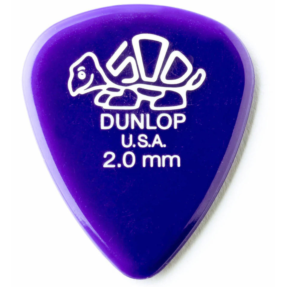Dunlop Delrin 500 Standard 2,00 mm (12 pcs) Plektrum von Dunlop