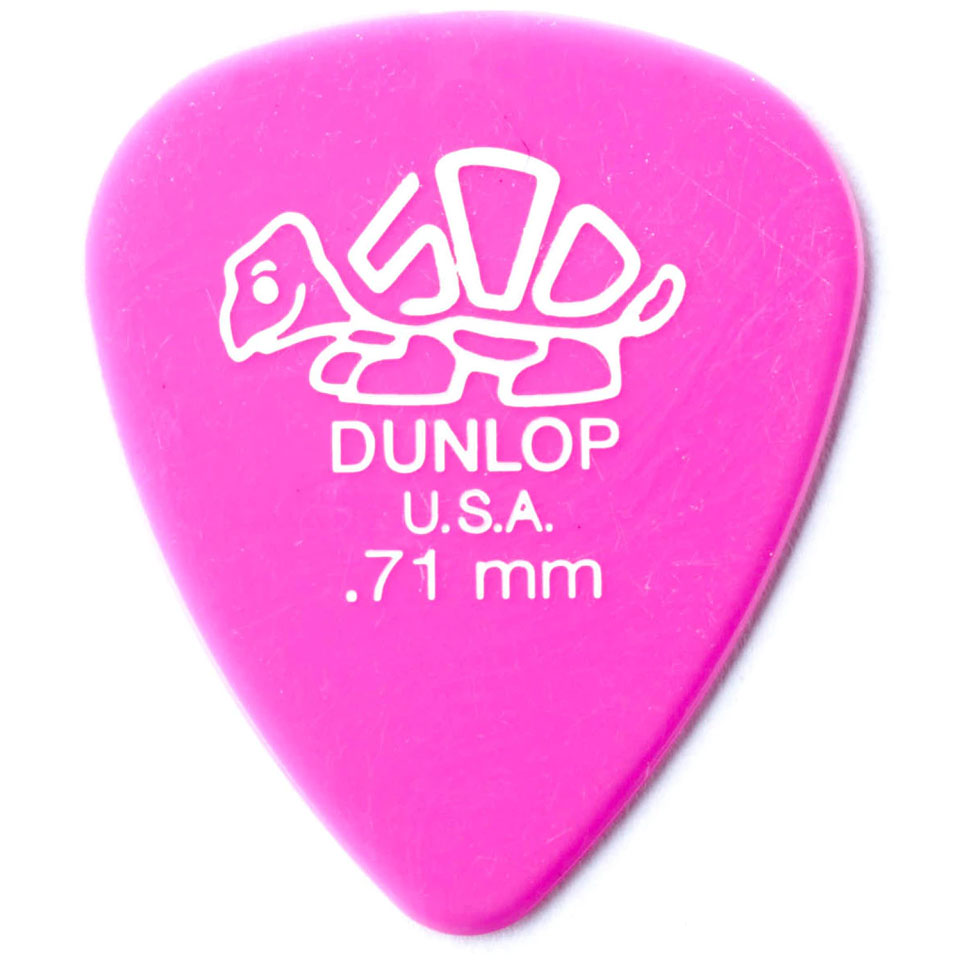 Dunlop Delrin 500 Standard 0,71 mm (72 pcs) Plektrum von Dunlop