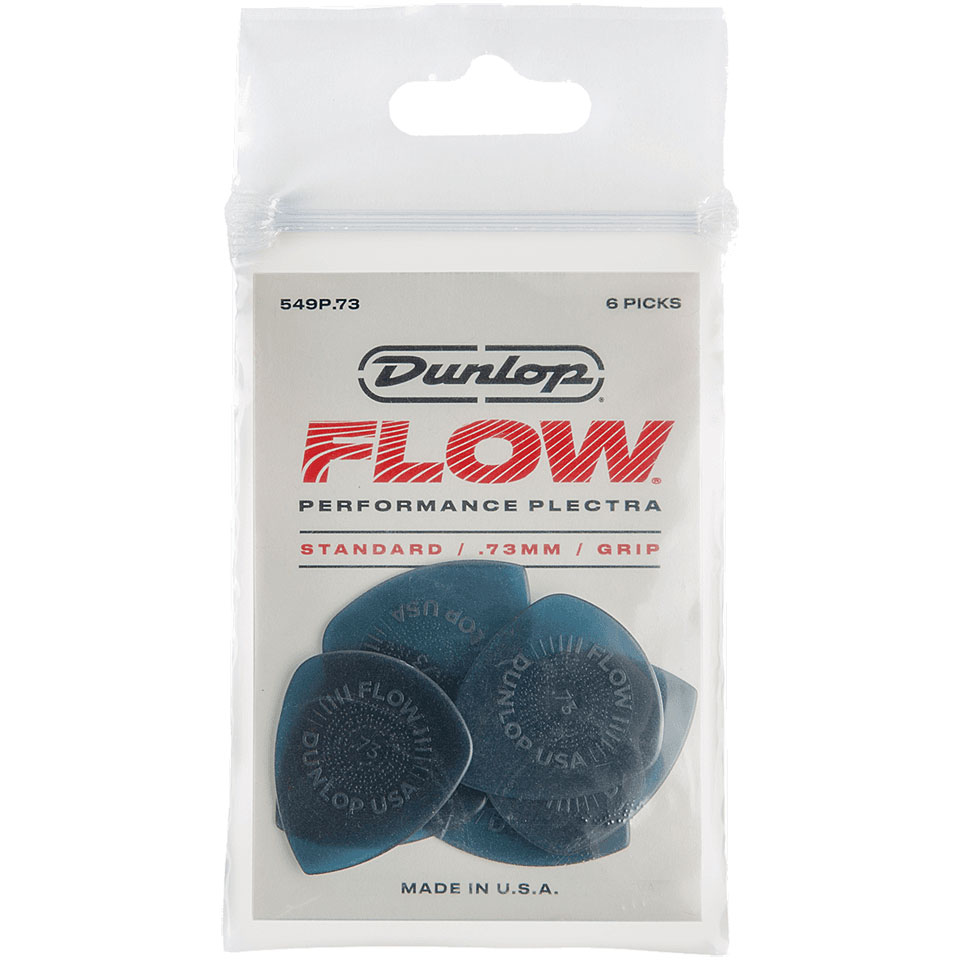 Dunlop Flow Standard 0,73 mm (6Stck) Plektrum von Dunlop