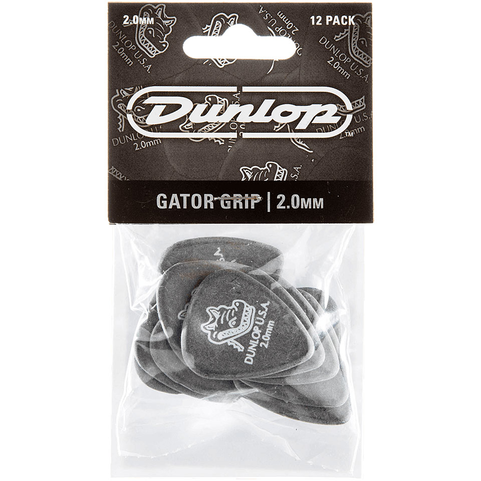Dunlop Gator Grip 2,00 mm (12 pcs) Plektrum von Dunlop