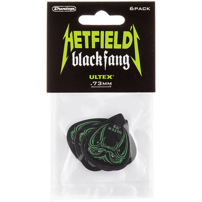 Dunlop Hetfield&#39;s Black Fang 0,73 mm (6 pcs) Plektrum von Dunlop