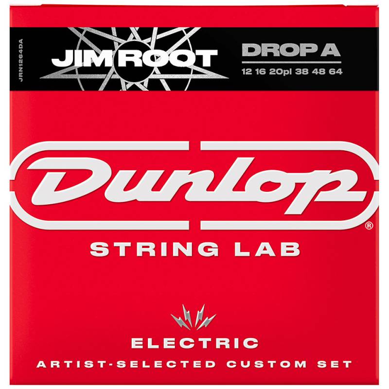 Dunlop Jim Root String Lab Guitar Strings, 12-64, Drop A Saiten von Dunlop