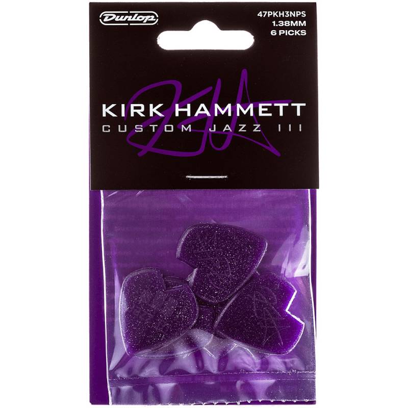 Dunlop Kirk Hammet Sign. Jazz III 1,38 Player&#39;s Pa Plektrum von Dunlop