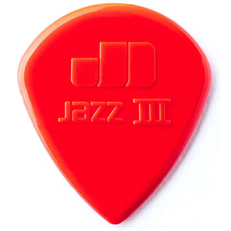 Dunlop Nylon Jazz III Red 1,38 mm (6 pcs) Plektrum von Dunlop