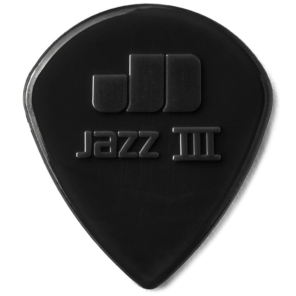 Dunlop Nylon Jazz III Stiffo Black 1,38 mm (6 pcs) Plektrum von Dunlop
