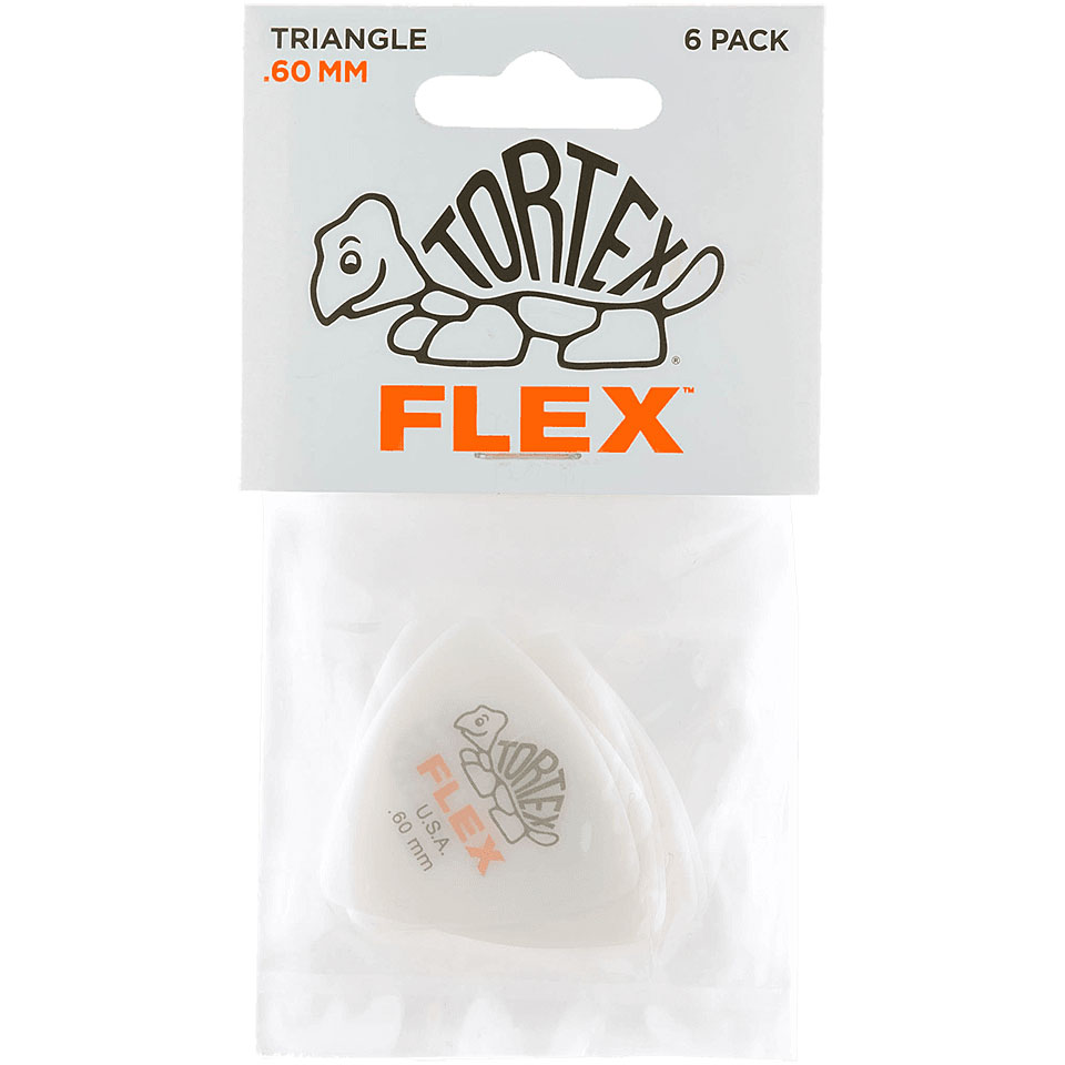 Dunlop Tortex Flex Triangle 0,60 mm (6 pcs) Plektrum von Dunlop