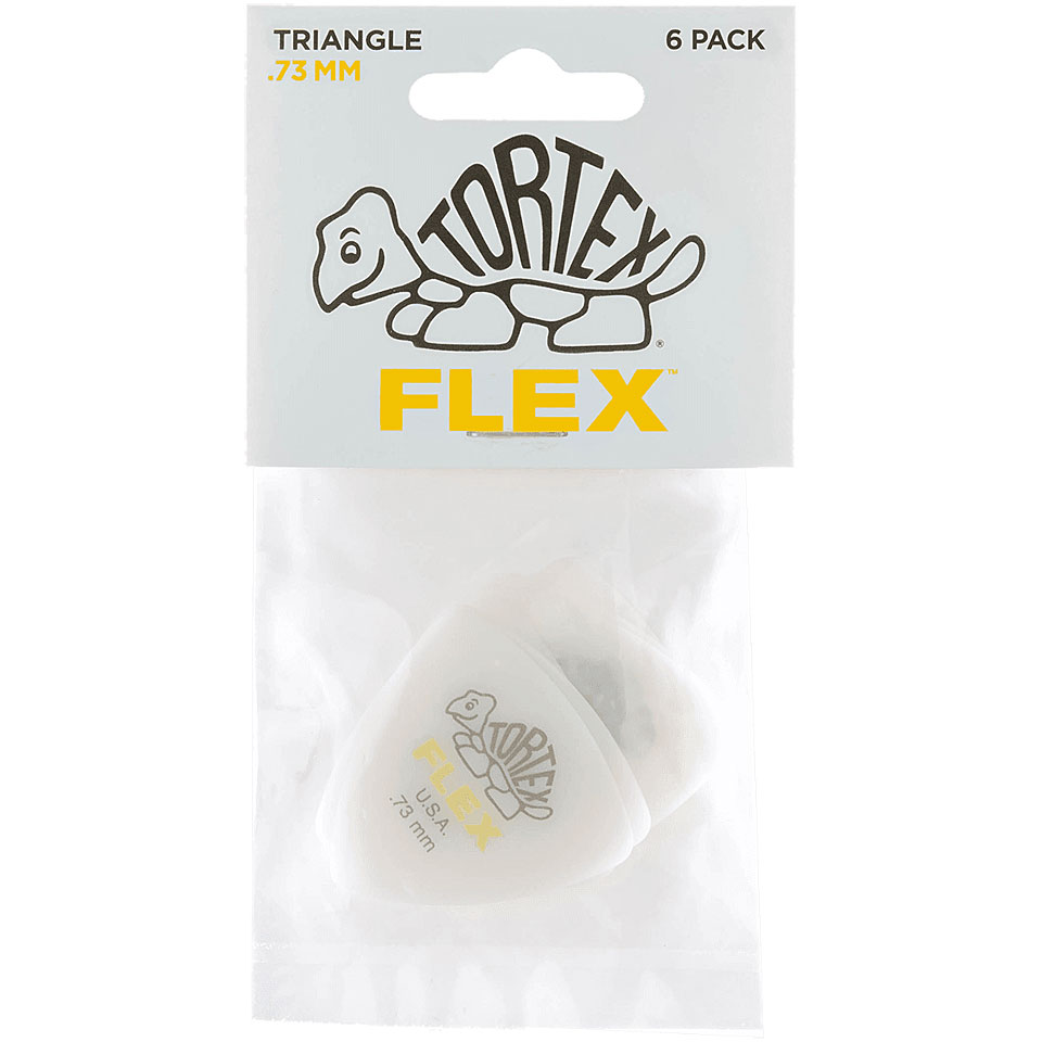 Dunlop Tortex Flex Triangle 0,73 mm (6 pcs) Plektrum von Dunlop