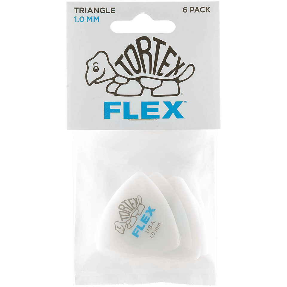 Dunlop Tortex Flex Triangle 1,00 mm (6 pcs) Plektrum von Dunlop