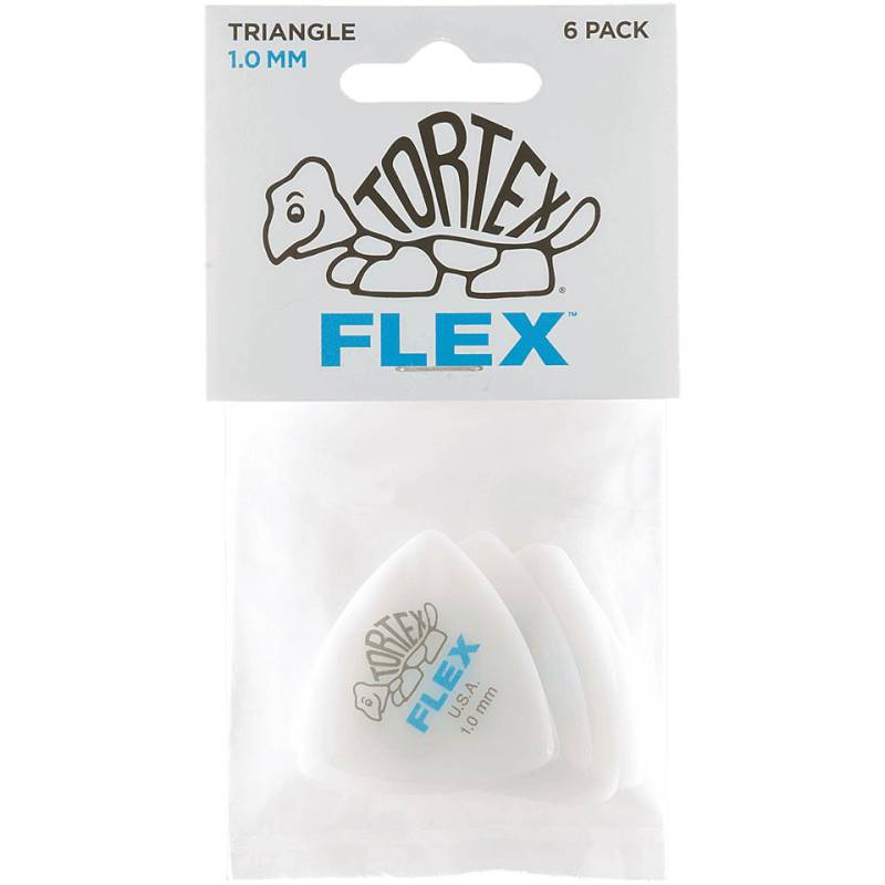 Dunlop Tortex Flex Triangle 1,00 mm (6 pcs) Plektrum von Dunlop