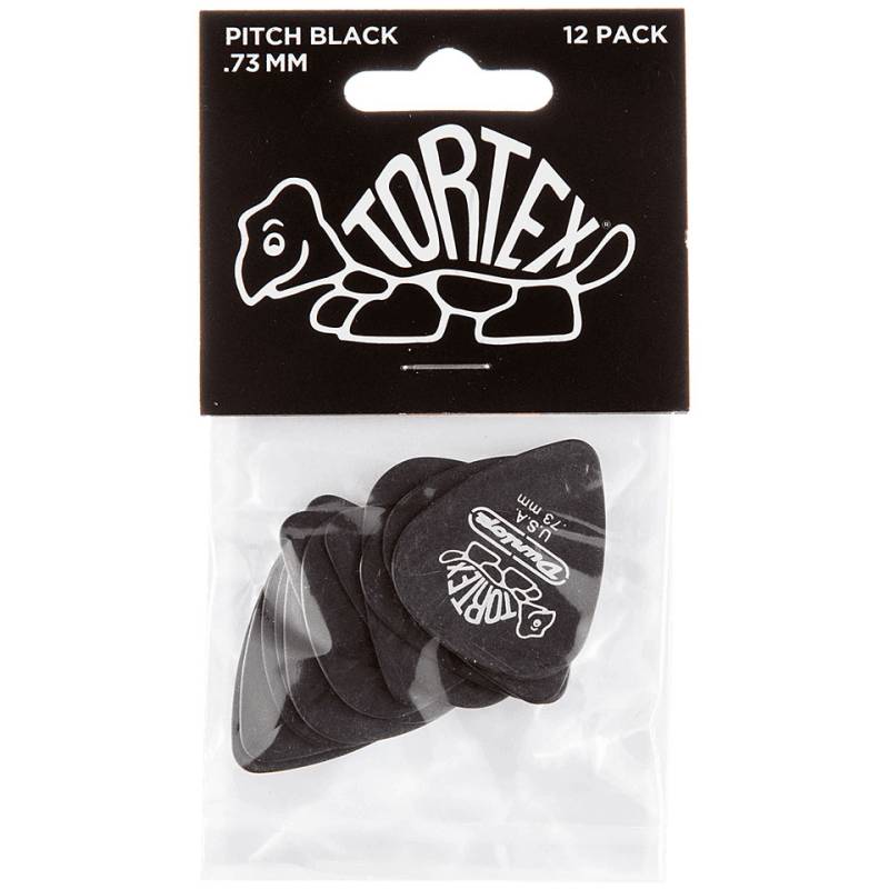 Dunlop Tortex Pitch Black 0,73 mm (12 pcs) Plektrum von Dunlop