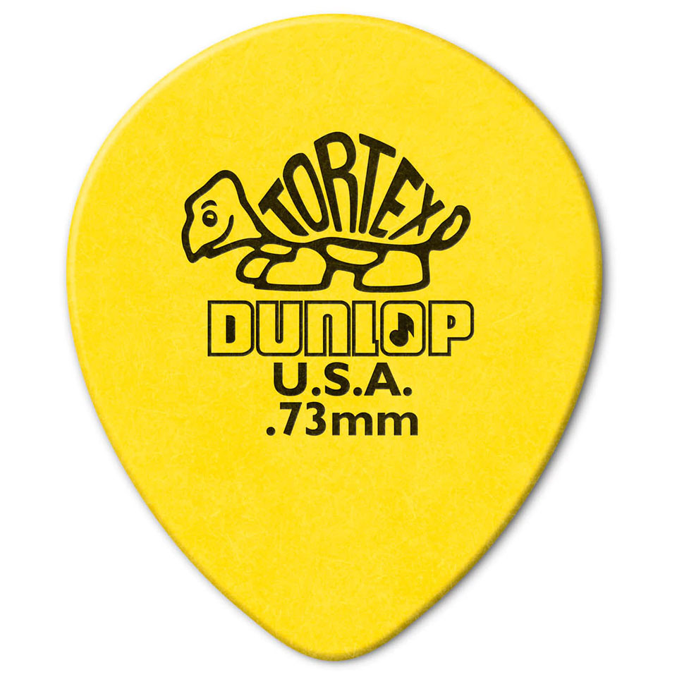 Dunlop Tortex Teardrop 0,73 mm (72 pcs) Plektrum von Dunlop
