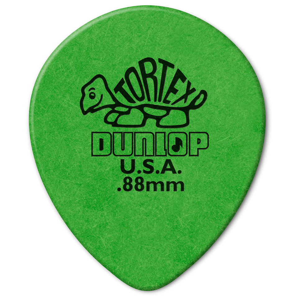 Dunlop Tortex Teardrop 0,88 mm (72 pcs) Plektrum von Dunlop