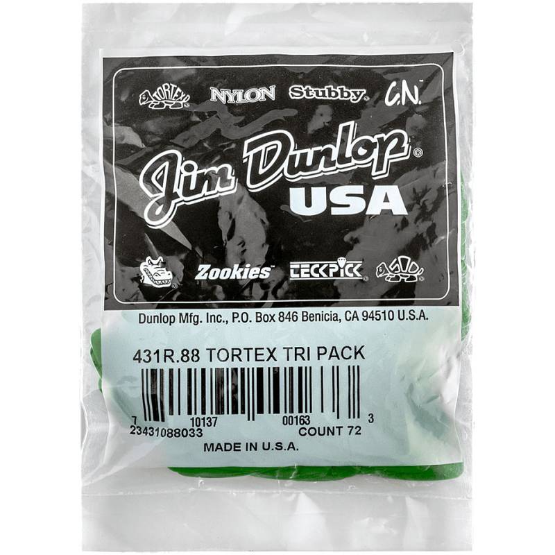 Dunlop Tortex Triangle 0,88 mm (72 pcs) Plektrum von Dunlop