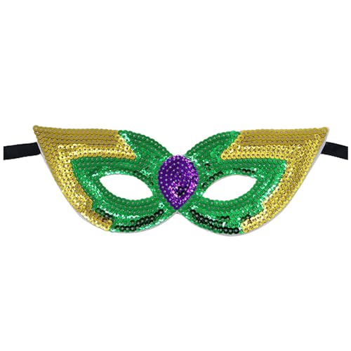 Duohropke Maske Damen Strass Kristall Maske Venezianische Augenmaske Gesichtsmaske Halbmaske für Maskerade Masquerade Maskenball Karneval Party Kostüm Zubehör von Duohropke