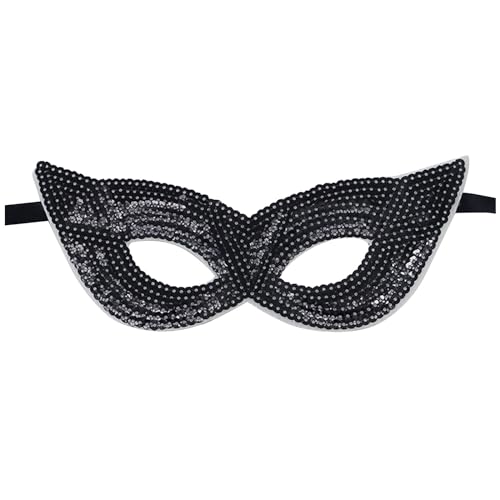 Duohropke Maske Damen Strass Kristall Maske Venezianische Augenmaske Gesichtsmaske Halbmaske für Maskerade Masquerade Maskenball Karneval Party Kostüm Zubehör von Duohropke