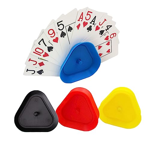 Duokirs Kartenhalter Kinder Spielkarten, Spielkartenhalter Kinder 4 Stück, Freisprech Dreieck Kartenhalter für Behinderte, Spielkartenständer Geeignet für Behinderte, Senioren Duokirs Kartenhalter Kinder Spielkarten, Spielkartenhalter Kinder 4 Stück, Freisprech Dreieck Kartenhalter für Behinderte, Spielkartenständer Geeignet für Behinderte, Senioren von Duokirs
