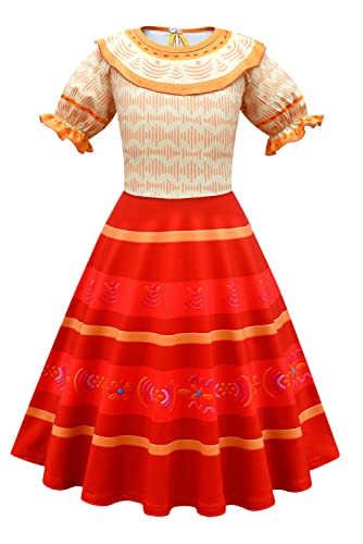 Duorola Isabela Cosplay Kostüm Julieta Madrigal Prinzessin Kleid für Party Rock Outfits Anzug, Höhe 100 cm - 110 cm von Duorola
