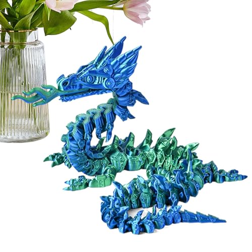 Duqulle Artikulierter Drache, Bewegliche Tierfigur Dekoration für den Schreibtisch, Feuer Drache Sensorik Spielzeug Flexible Sammelfiguren für Schreibtisch Bücherregal Raumdekoration Duqulle Artikulierter Drache, Bewegliche Tierfigur Dekoration für den Schreibtisch, Feuer Drache Sensorik Spielzeug Flexible Sammelfiguren für Schreibtisch Bücherregal Raumdekoration von Duqulle