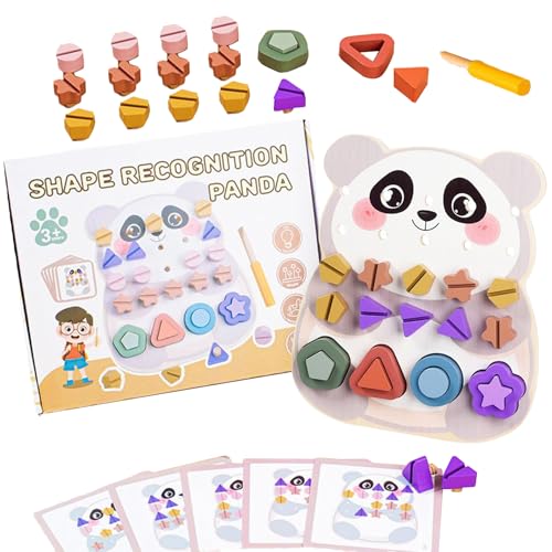 Duqulle Formen Sortierspiel Für Kleinkinder - Schraub-Dreh Formensortierer Für Kleinkinder Ab 1 Jahr - Sensorik Motorik Fähigkeiten Lernspielzeug Für Kinder Ab 1 Jahr von Duqulle