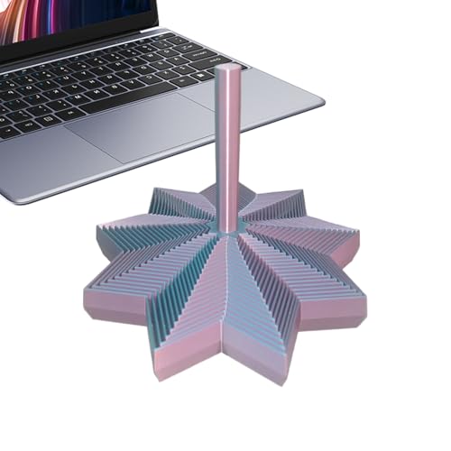 Duqulle Geometrisches Fidget Toy - Fidget Handschmeichler | Ausziehbarer Dekogegenstand Mit Griff Für Schreibtisch Bücherregal Nachttisch Für Kinder Erwachsene Jugendliche Senioren von Duqulle