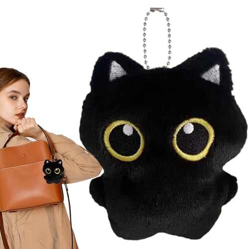 Duqulle Katzen Plüschtier,Katzenbaby Stofftier Schwarze Plüschpuppe - Weiches Dekokissen Zimmerdeko Für Kinder Erwachsene Geschenkidee Duqulle Katzen Plüschtier,Katzenbaby Stofftier Schwarze Plüschpuppe - Weiches Dekokissen Zimmerdeko Für Kinder Erwachsene Geschenkidee von Duqulle