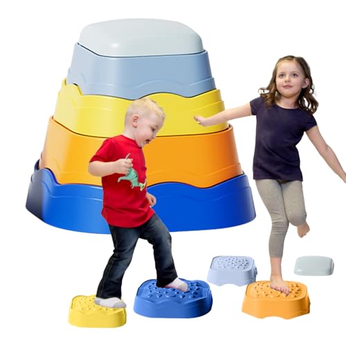 Duqulle Krabbelsteine Für Kleinkinder,Balancespielzeug Mit Rutschfesten Trittsteinen | 5-teiliges Lernspiel Für Motorik & Sensorik, Parcours-Spiel Für Kleinkinder Duqulle Krabbelsteine Für Kleinkinder,Balancespielzeug Mit Rutschfesten Trittsteinen | 5-teiliges Lernspiel Für Motorik & Sensorik, Parcours-Spiel Für Kleinkinder von Duqulle