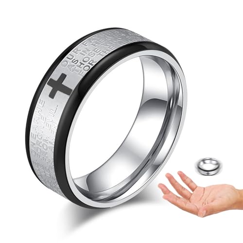 Duqulle Magic Props - Schwebender Ring Zaubertrick - Metallische Schwebende Ringe Spielzeug Für Kinder Schüler Unterwegs Straßenshows Familienfeste Partys von Duqulle