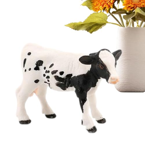 Nette Kalbstatue, Realistische Holstein-Kuhspielzeug, Farmtiere Figuren Freunde-Bildungsspielzeug, Farmspielzeug, Kuh Für Schlafzimmerstudiengartendekoration, Anwesend Für Über 3-jährige Kinder Nette Kalbstatue, Realistische Holstein-Kuhspielzeug, Farmtiere Figuren Freunde-Bildungsspielzeug, Farmspielzeug, Kuh Für Schlafzimmerstudiengartendekoration, Anwesend Für Über 3-jährige Kinder von Duqulle