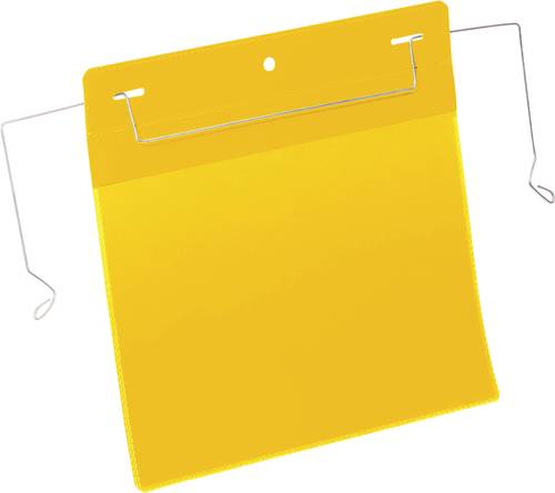 Durable 175204 Drahtbügeltasche Gelb (B x H) 210mm x 148mm DIN A5 quer von Durable