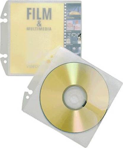 Durable CD/DVD Ordner-Hülle 1 CD/DVD/Blu-Ray PP Transparent 10 St. 522319 von Durable