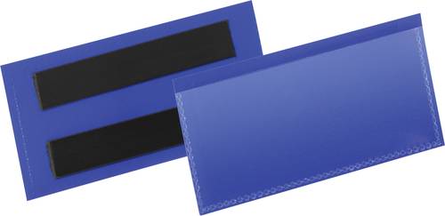 Durable Magnetische Etikettentasche 174107 Blau 100mm x 38mm von Durable