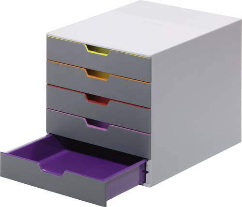 Durable VARICOLOR 5 - 7605 760527 Schubladenbox Grau DIN A4, DIN C4, Folio, Letter Anzahl der Schubf von Durable